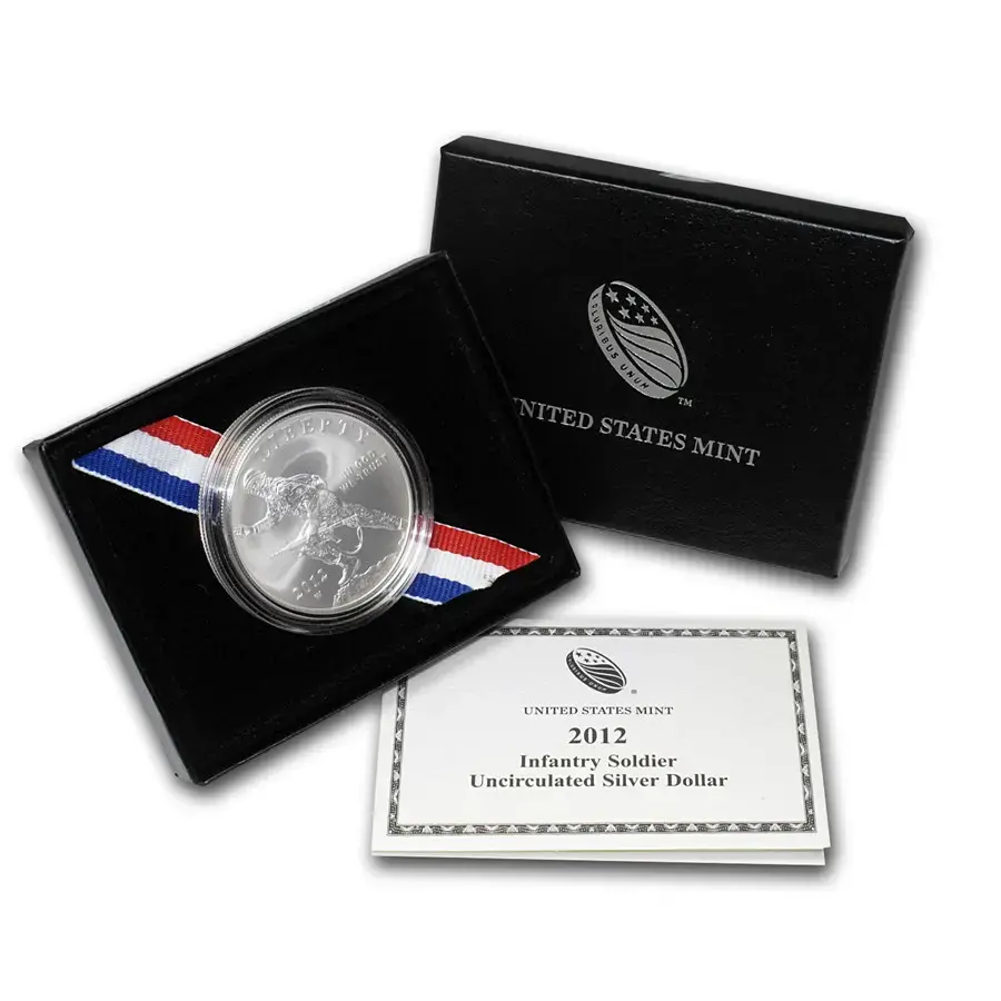 2012-W Infantry Soldier $1 Silver Comm BU (w/Box & COA) - Image 3