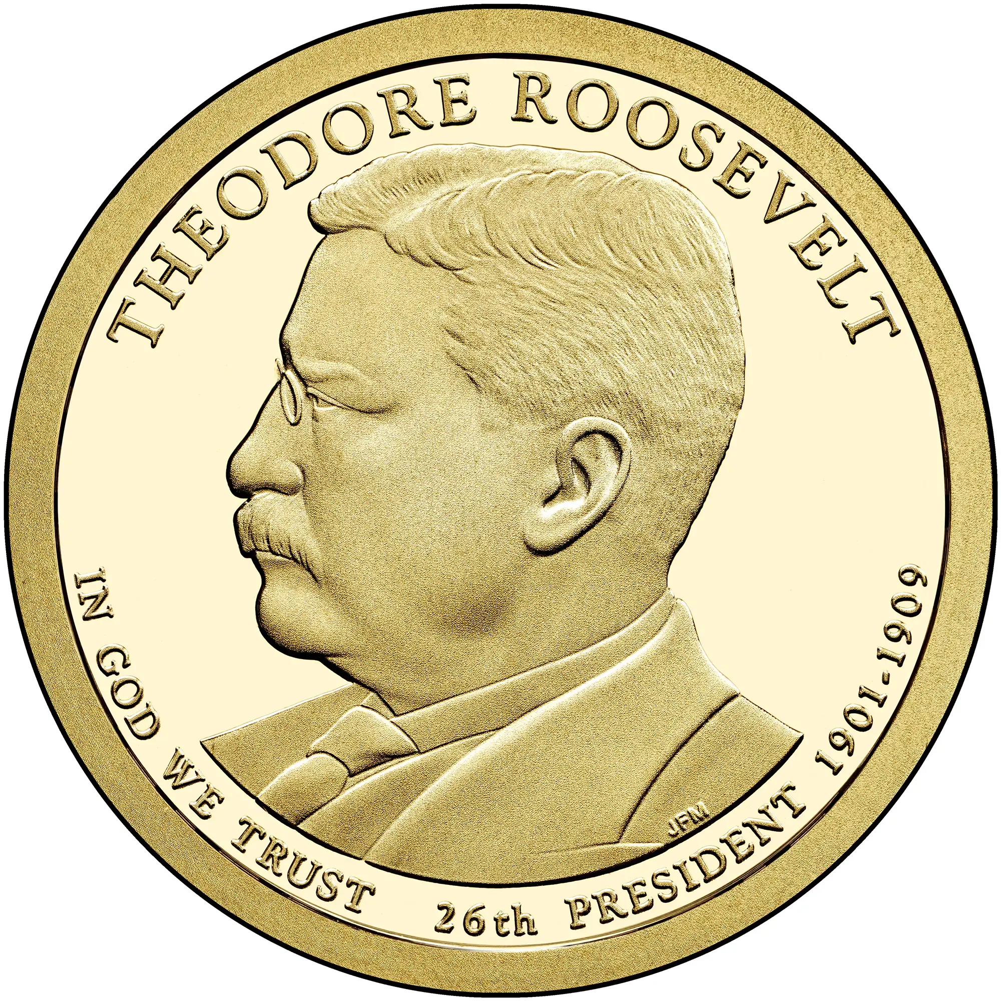 2013- S  Theodore Roosevelt Presidential $1 Coin- PF