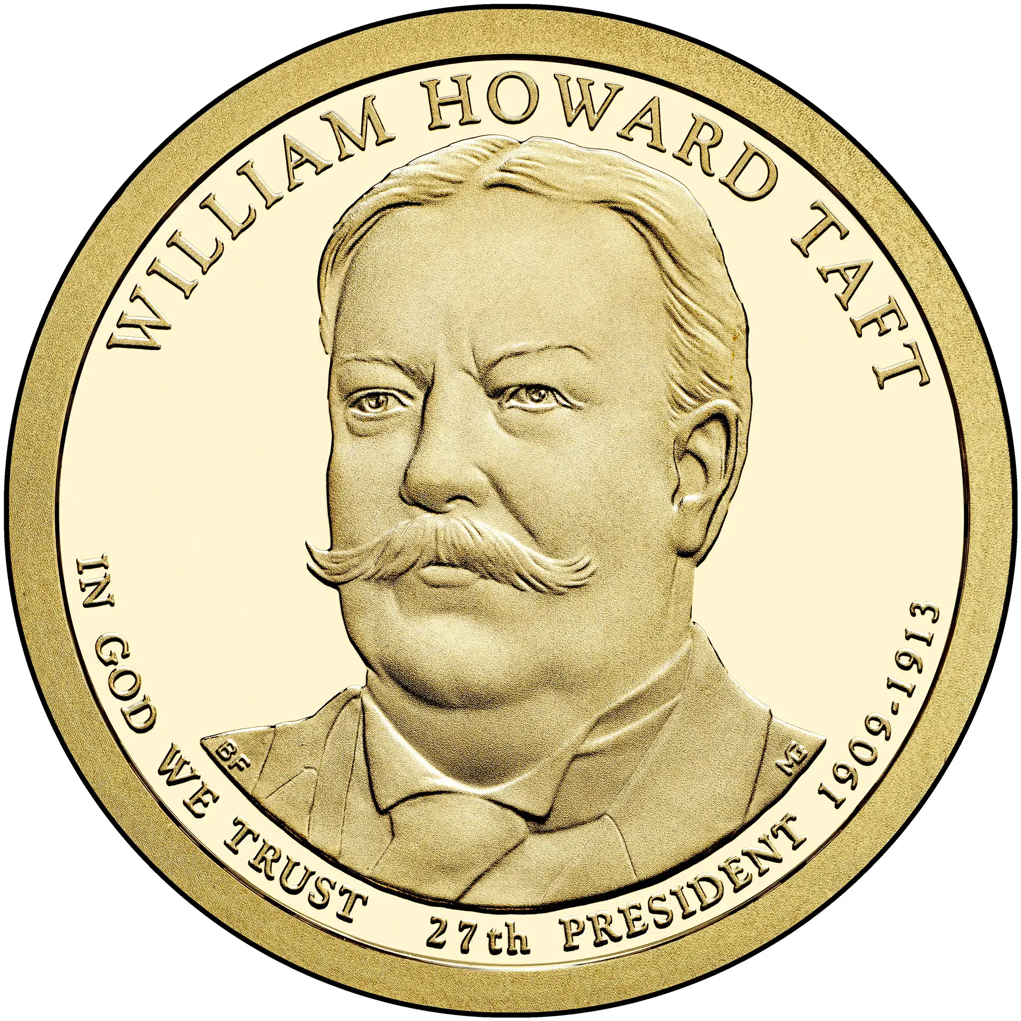 2013- S  William Howard Taft Presidential S $1 Coin- PF