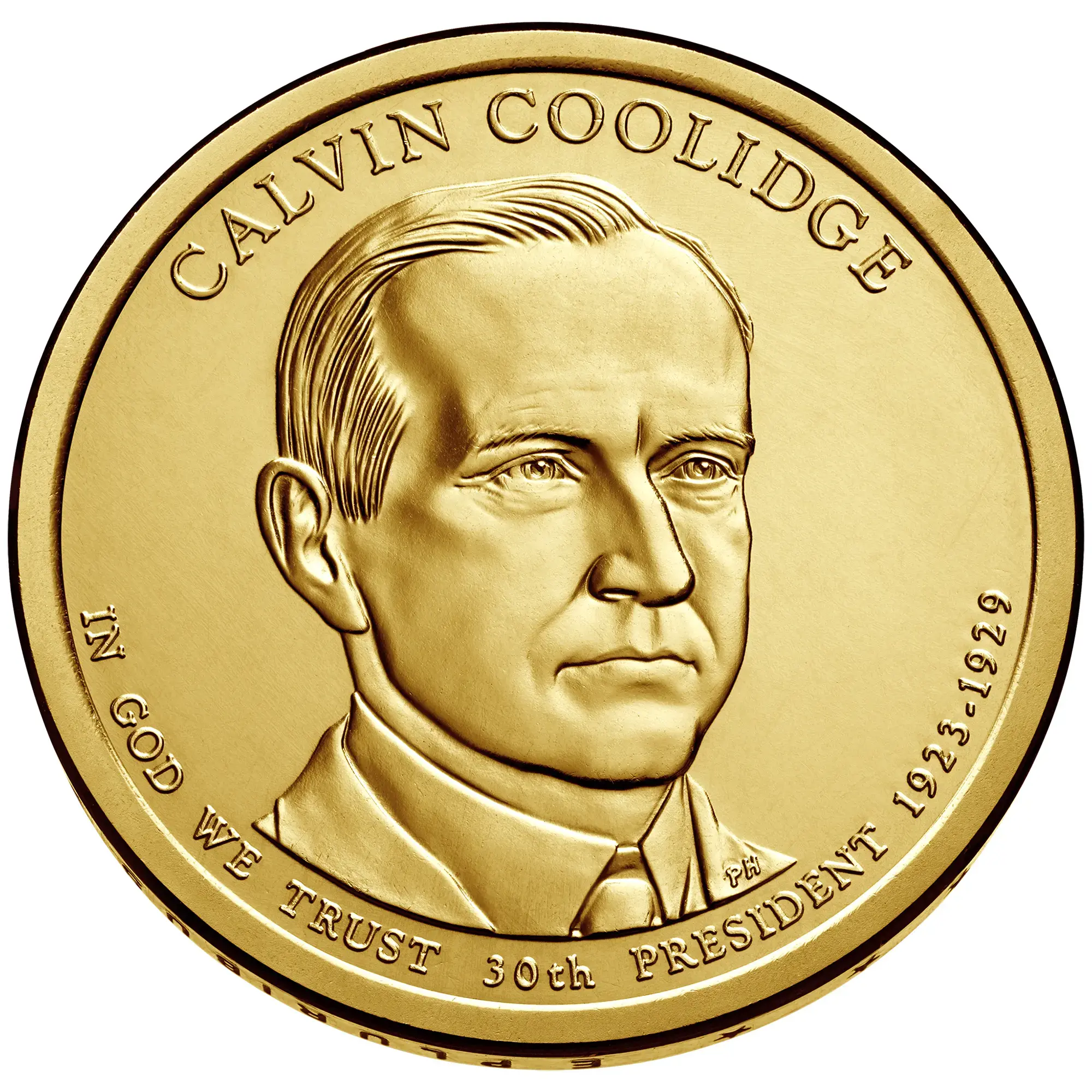 2014- P Calvin Coolidge Presidential $1 Coin- UNC