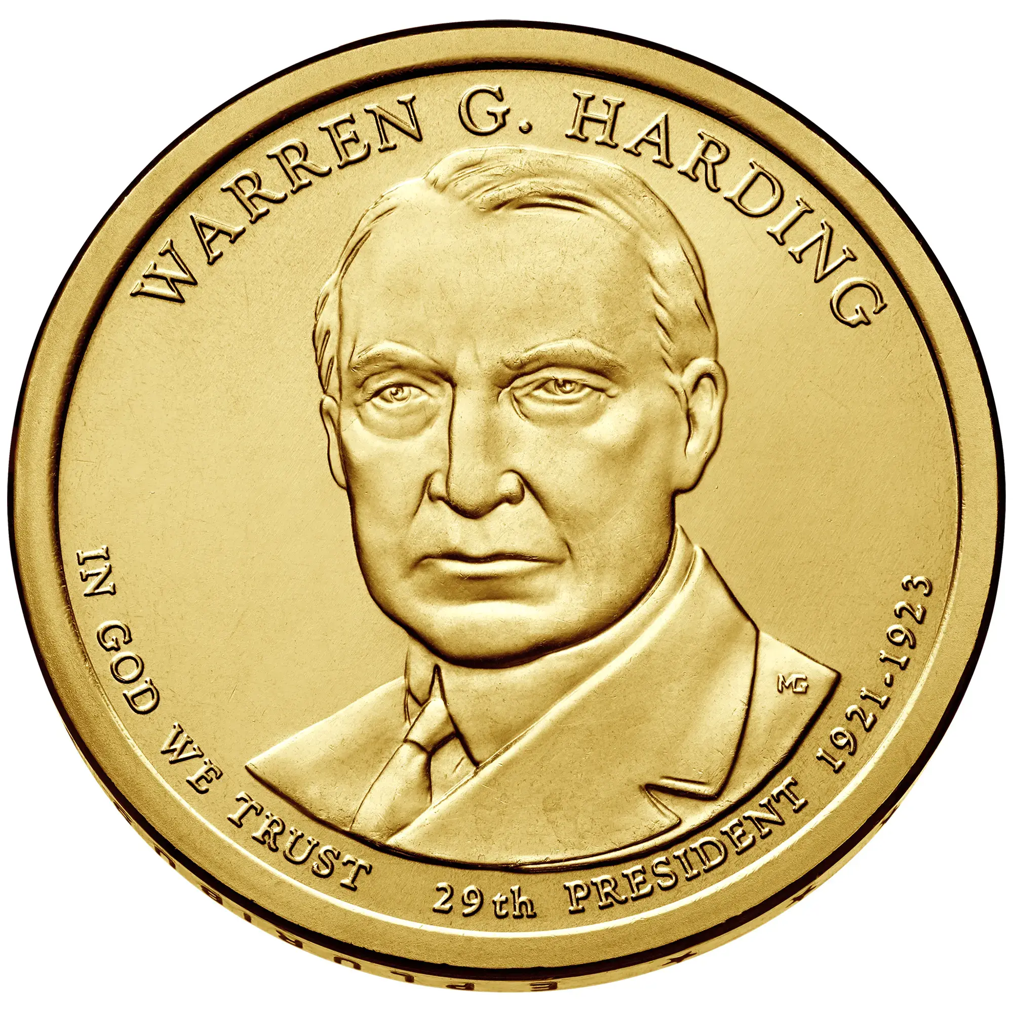 2014- P  Warren G. Harding Presidential $1 Coin- UNC
