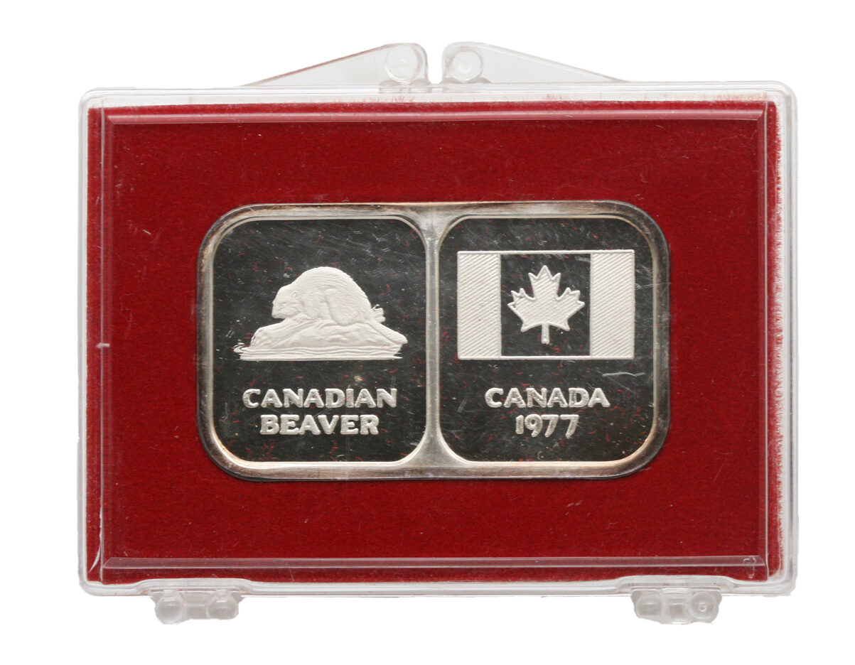1977 Canada Beaver 1 oz Silver Rosario Mint CV Coins & Collectables