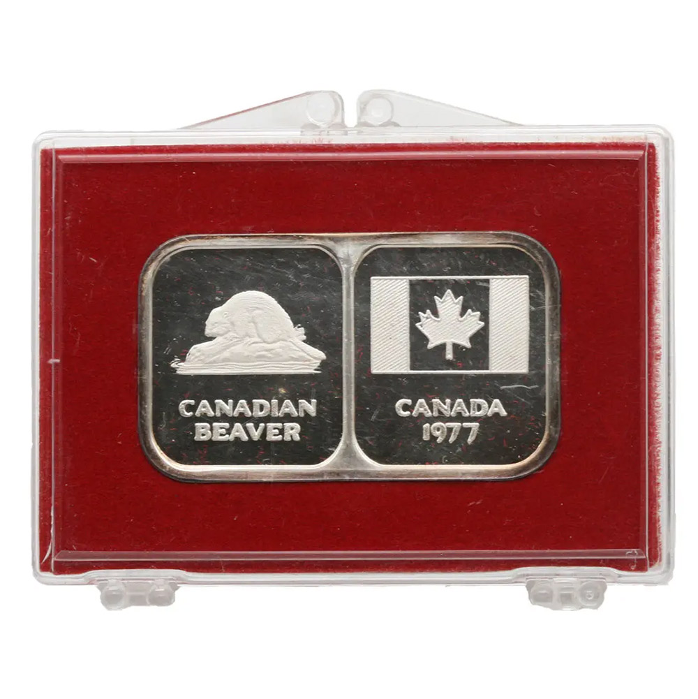 1977 Canada Beaver 1 oz Silver