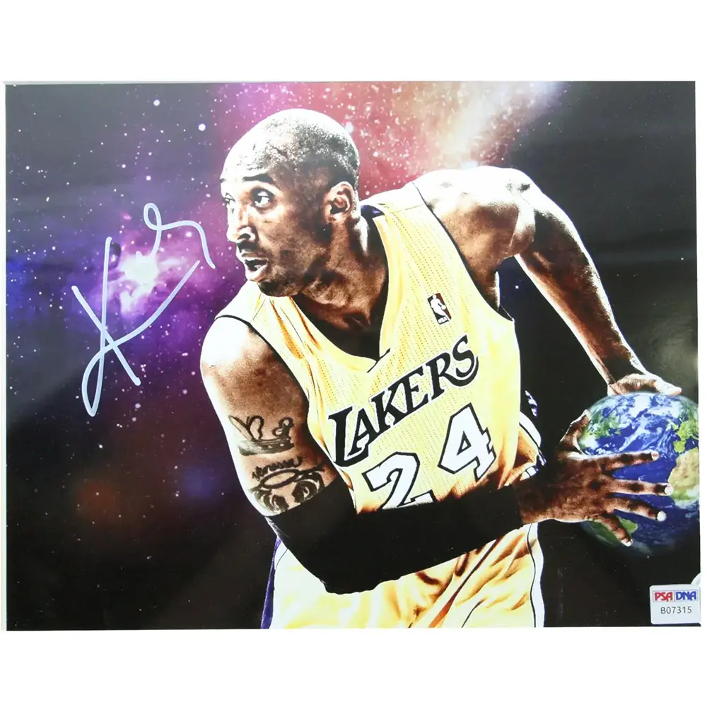 Kobe Bryant LA Lakers Signed Galaxy Photo PSA Authenticated - Image 2
