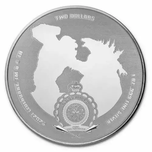 2021 Godzilla vs Kong - King Kong 1 oz .999 Silver BU Coin - Image 4