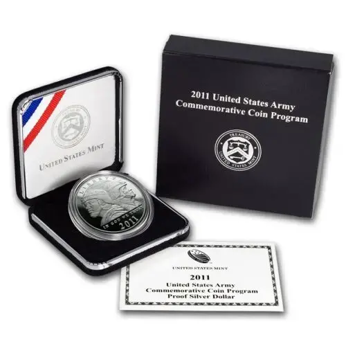 2011-P United States Army $1 Silver Comm Proof (w/Box & COA) - Image 3
