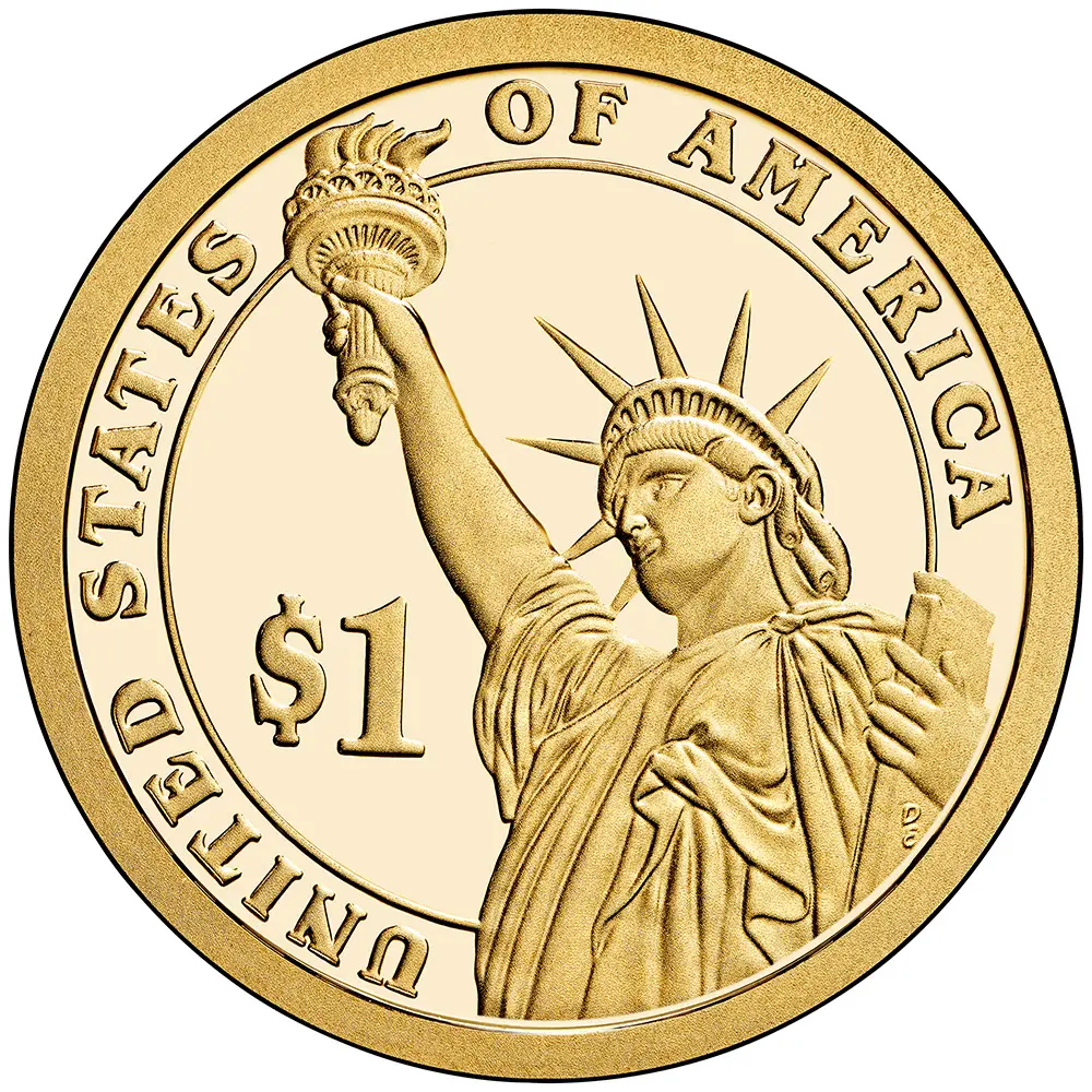 2015- S  Lyndon B. Johnson Presidential $1 Coin- PF - Image 2