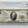 1929 $10 Shamokin Pennsylvania Fr#1801-1