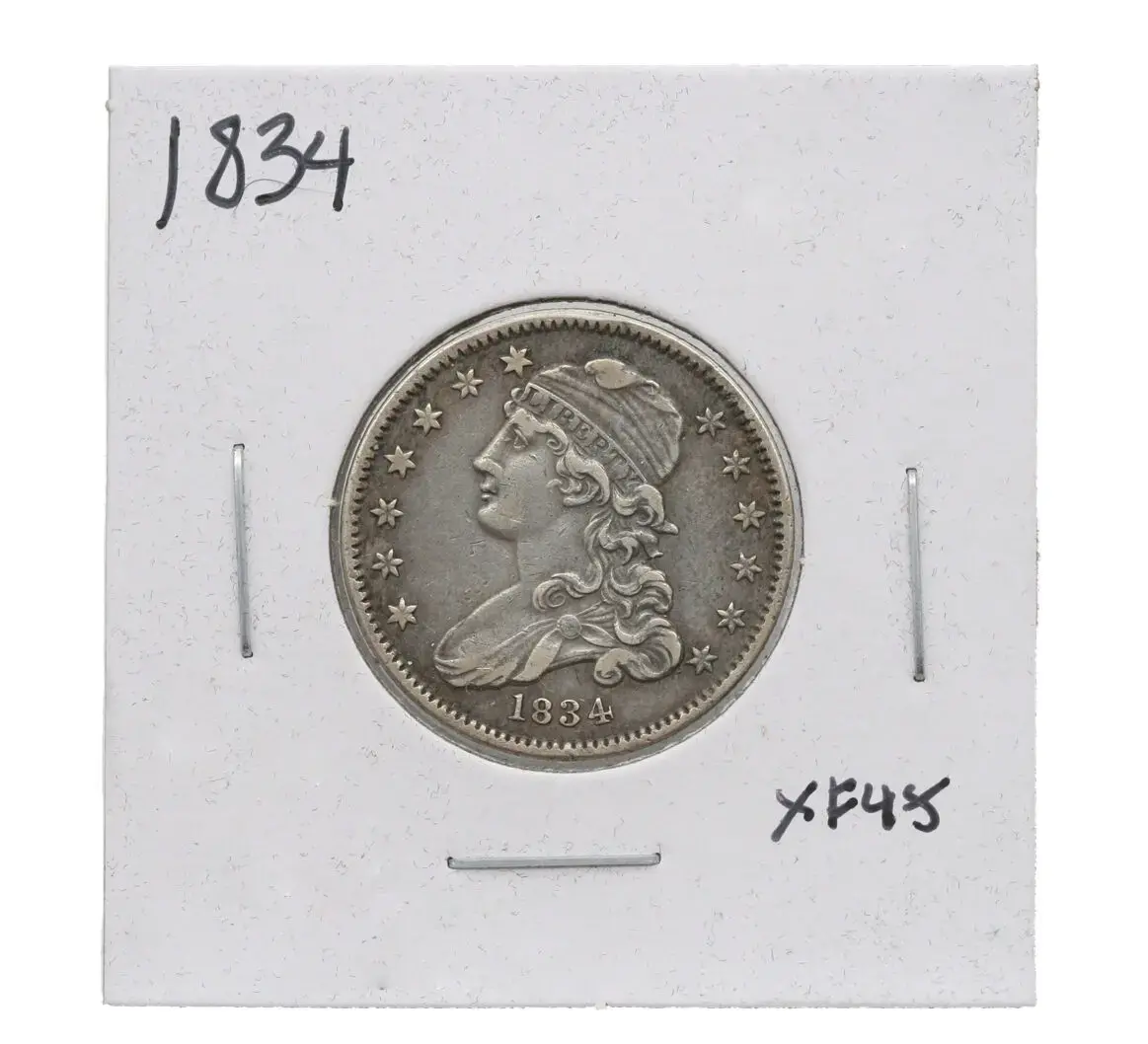 1834 25C Capped Bust Quarter- XF