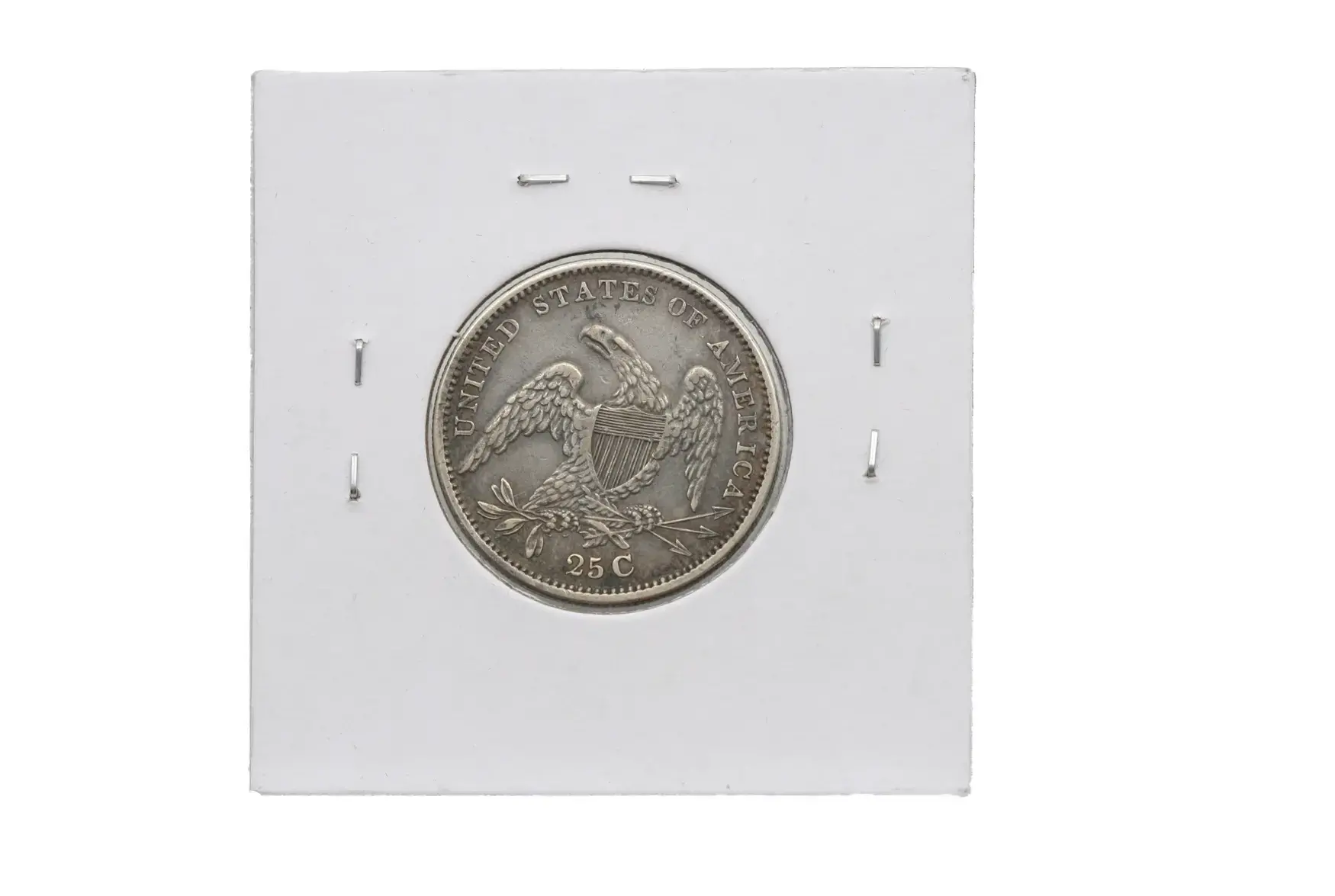 1834 25C Capped Bust Quarter- XF - Image 2
