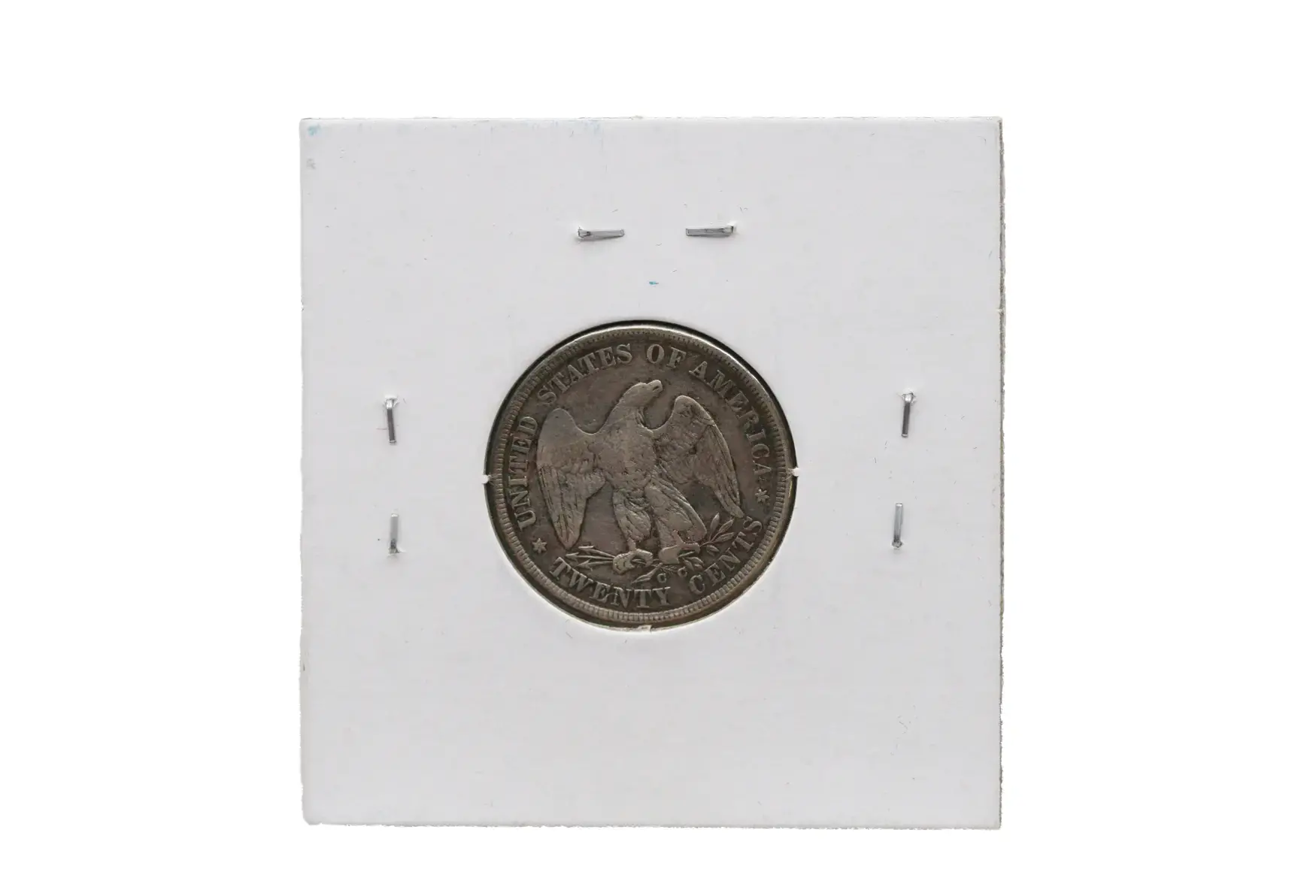 1875-CC Liberty Seated Twenty Cent Silver Piece - Image 2