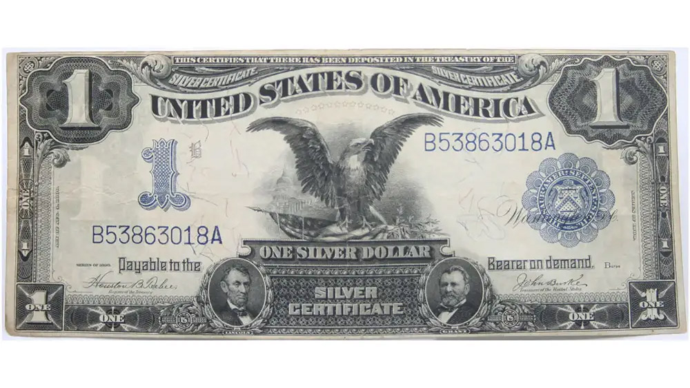 1899 $1 Silver Certificate Black Eagle Fr#233