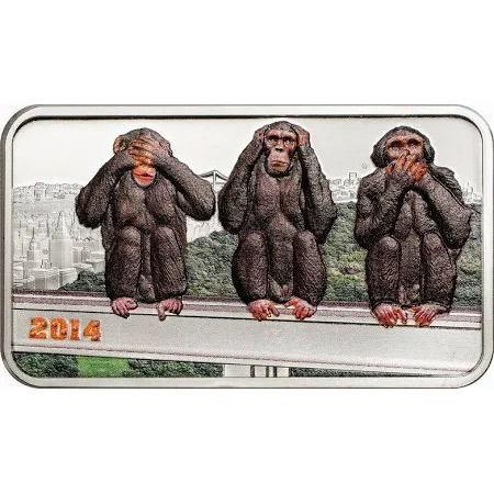 2014 Tanzania- Three Wise Monkeys 1500 Shillings