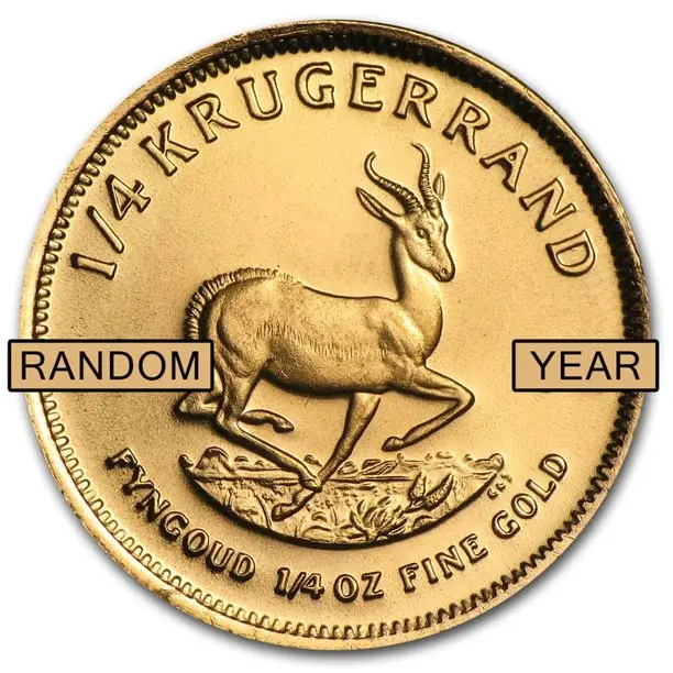 1/4 oz South African Krugerrand Gold Coin BU/Proof