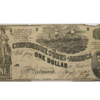 1862 $1 CS-44 Richmond Confederate States Of America