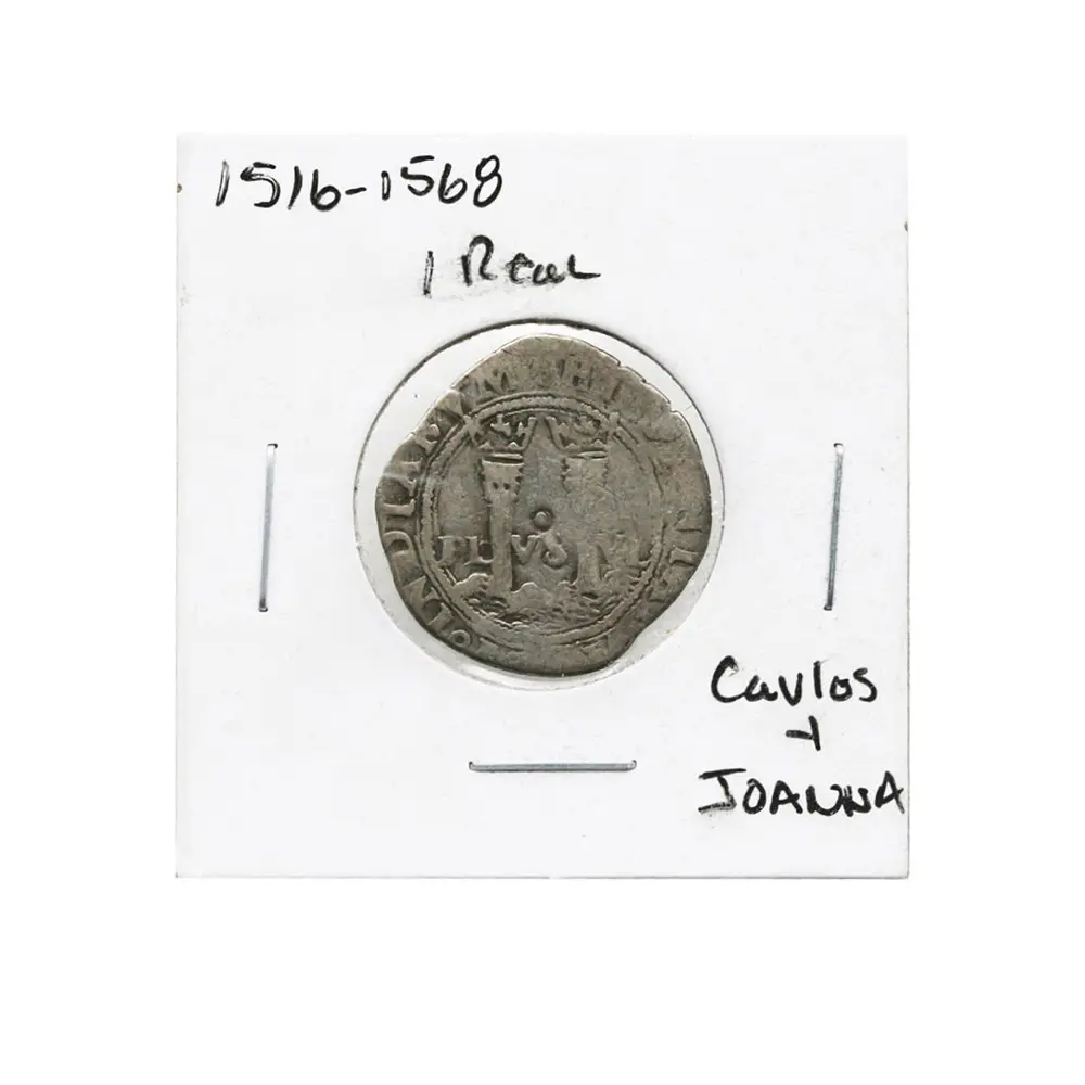 1516-1568 Mexico 1 Real Colonial Cob Coin