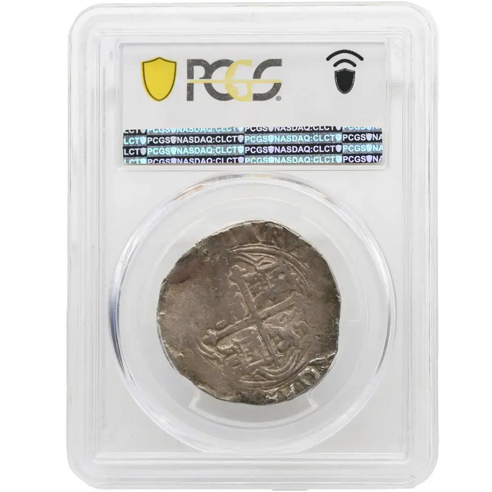 1589 Mexico 4 Reales Phillip II Cob Coin PCGS XF45 - Image 2