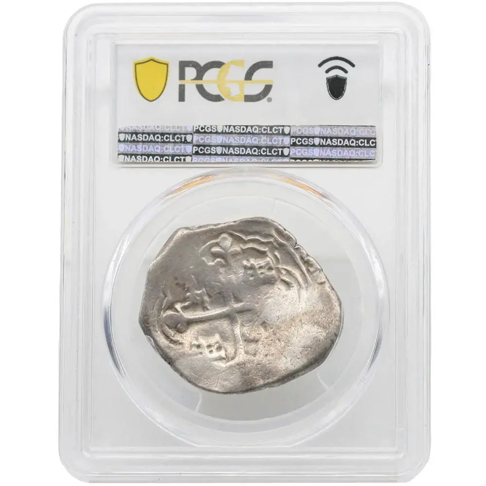 1622-65 Mo Mexico 4 Reales Cob Silver Coin PCGS VF 20 - Image 2