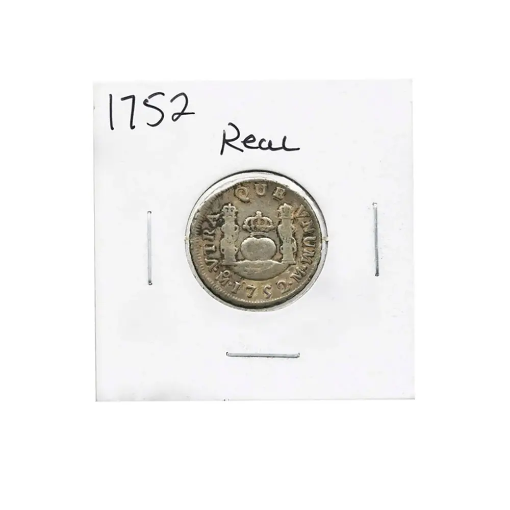 1752-MO 1 Real Spanish Colonial - Milled Coinage