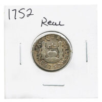 1752-MO 1 Real Spanish Colonial - Milled Coinage