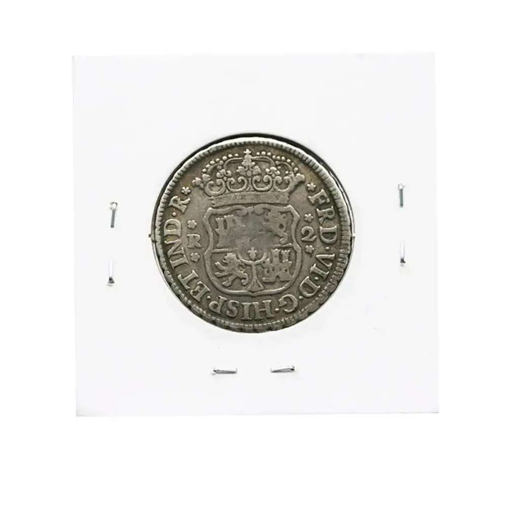 1754-Mo 2 Reales Spanish Colonial - Milled Coinage - Image 2