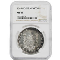1765-MO|MF Mexico 8 Reales NGC MS 61