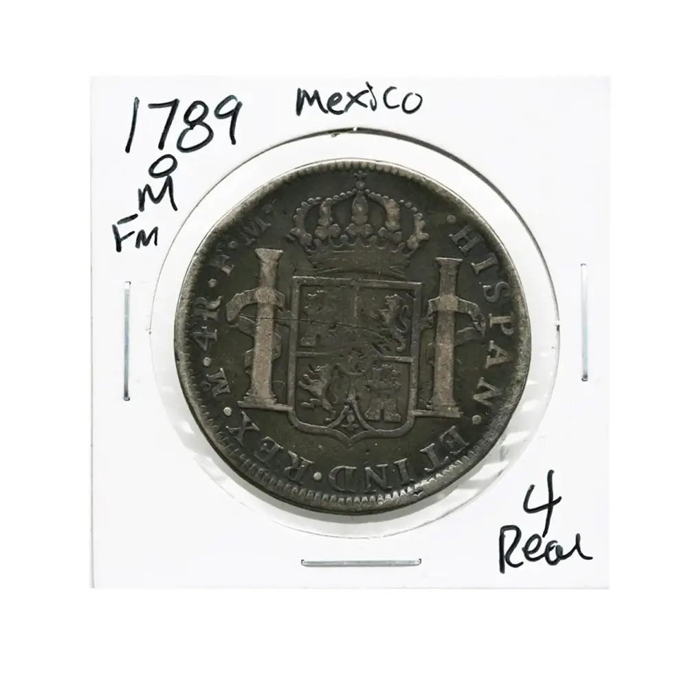 1789-MO|FM Spanish 4 Reales Colonial - Milled Coinage