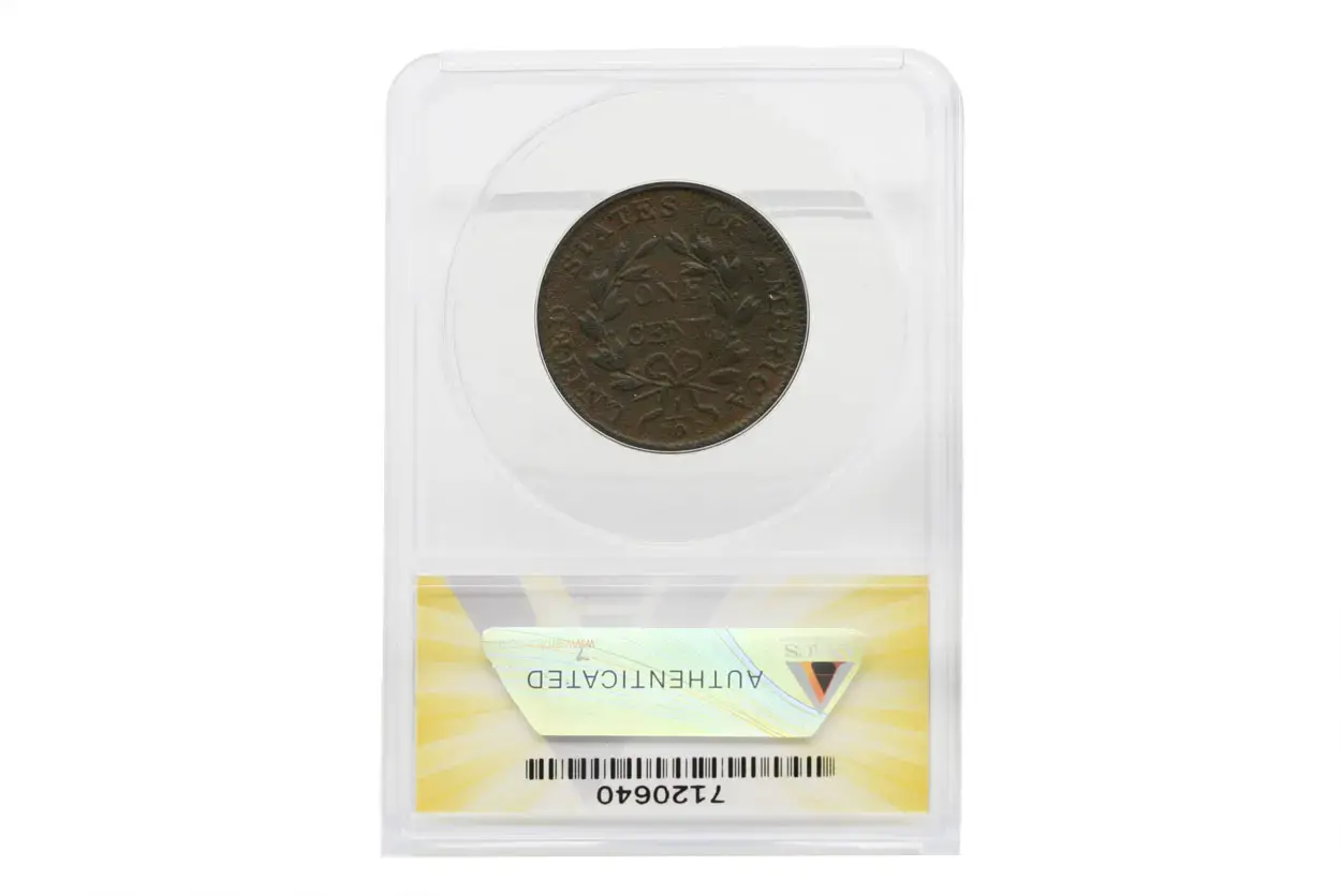 1802 Draped Bust Large Cent ANACS EF 40 Corroded - Image 2