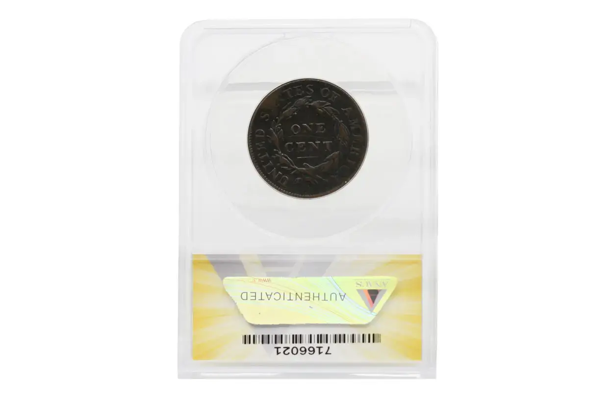 1808 Large Capped Bust Cent ANACS Corroded- VF 20 - Image 2
