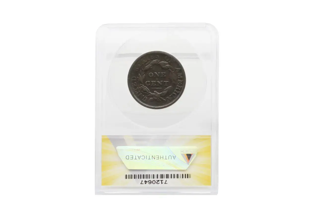 1810 Large Capped Bust Cent ANACS VG8 - Image 2