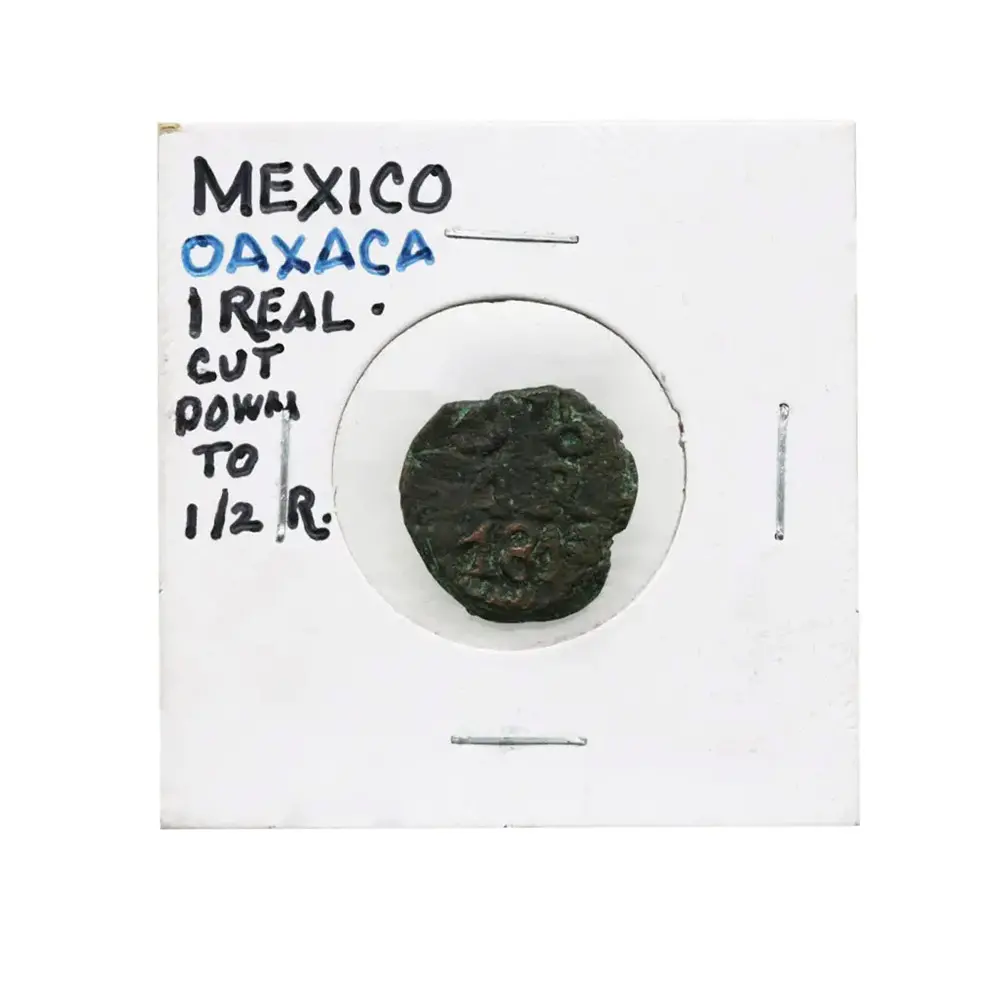 1813 Mexico War of Independence 1/2 Real Oaxaca