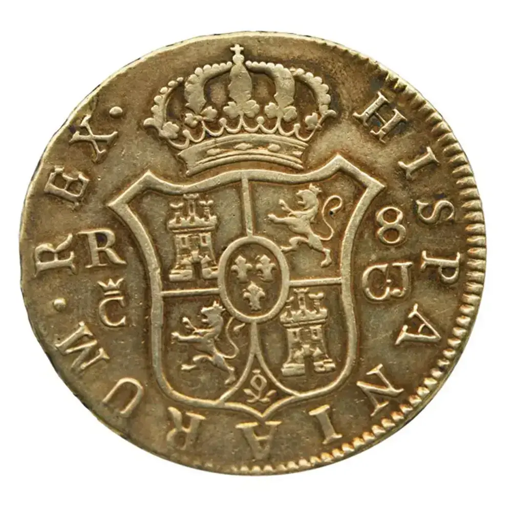 1814 CJ Spain Ferdinand VII 8 Reales KM#466 - Image 2