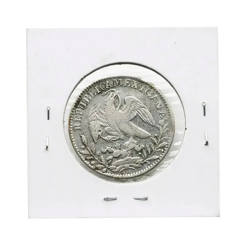 1828-ZS Dos Real Mexico Zacatecas First Republic - Image 2