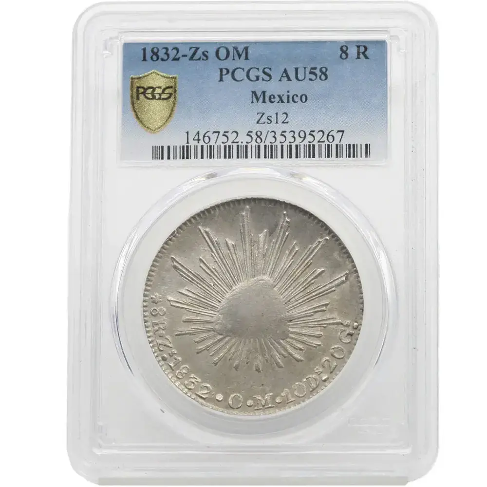 1832-ZS|OM Mexico 8 Reales