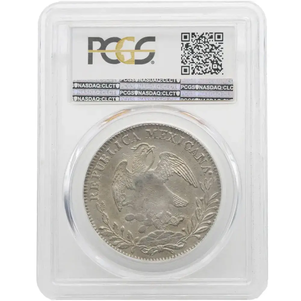 1832-ZS|OM Mexico 8 Reales PCGS AU 58 - Image 2