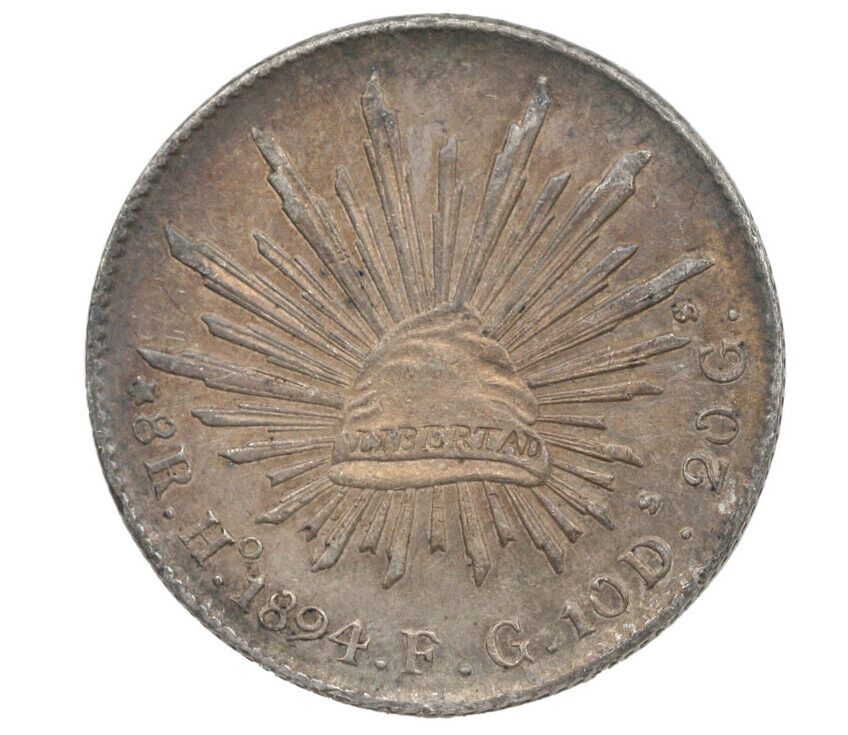 1894-HO|FG Mexico 8 Reales Hermosillo - CV Coins & Collectables