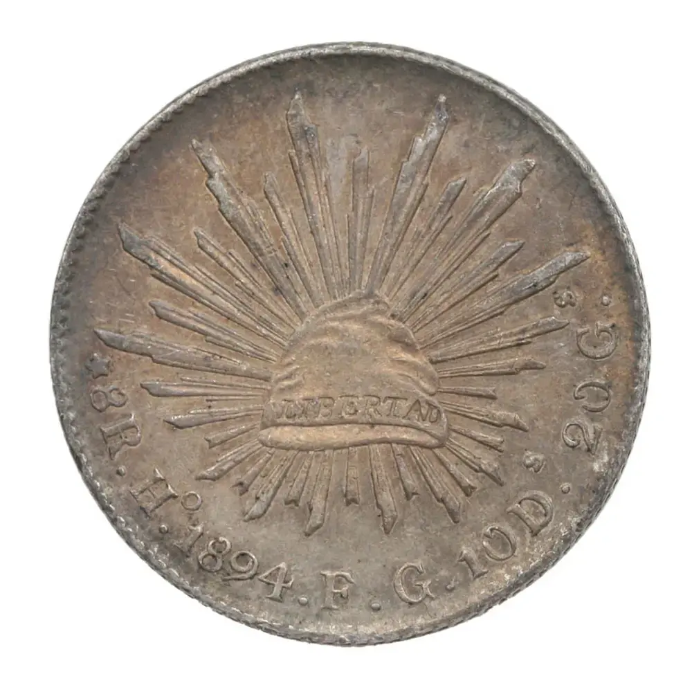 1894-HO|FG Mexico 8 Reales Hermosillo