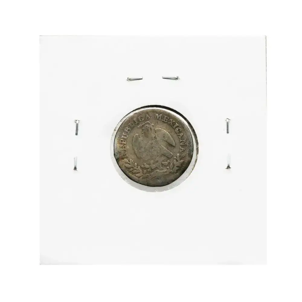 1843-MO|GA Mexico 1/2 Real First Republic - Image 2