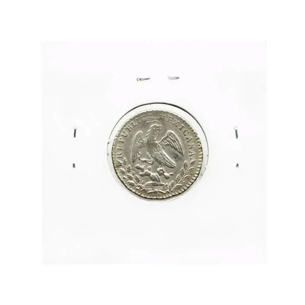 1858-MO|FH 1 Real First Republic - Federal Coinage - Image 2