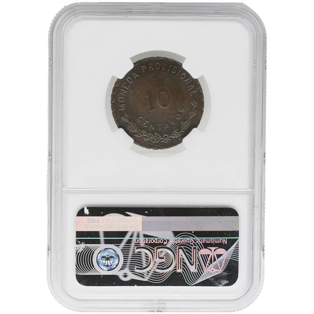 1915-TM Oaxaca Mexico Ten-Centavo