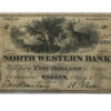 1861 $2 North Western Bank State Of Pennsylvania