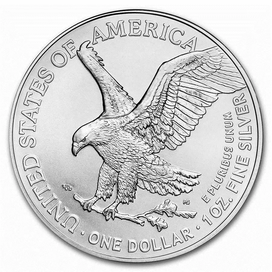 2023 $1 American Silver Eagle Coin BU - Image 2