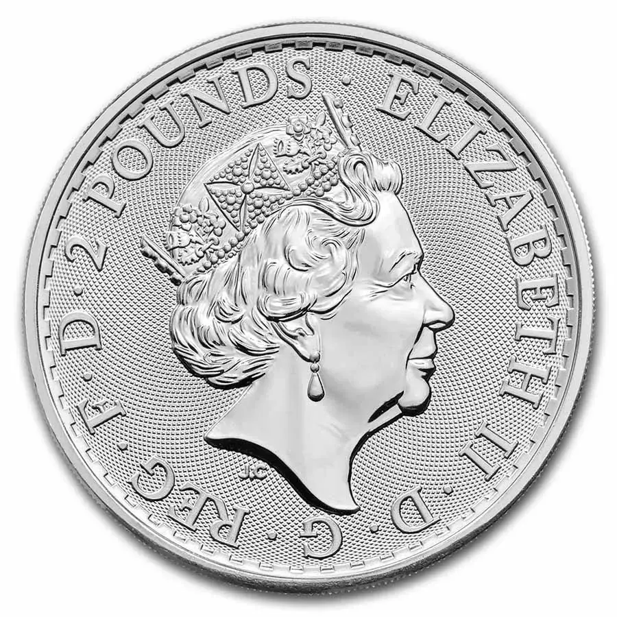 2023 1 oz Silver Britannia Queen Elizabeth-BU - Image 2