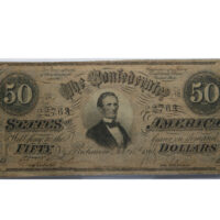 1864 $50 T-66 Confederate States Of America Note
