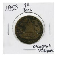 1858 Mexico 1/4 Real