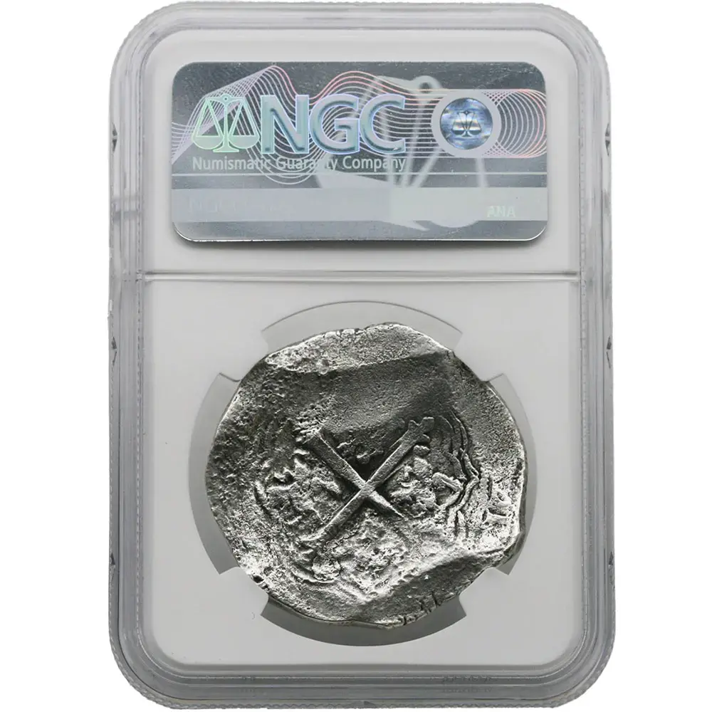 1621-30 Mexico 8 Reales Shipwreck Cob NGC Genuine - CV Coins