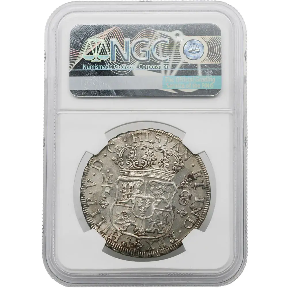 1736-Mo Mexico 8 Reales NGC UNC Details Shipwreck Cob - Image 2