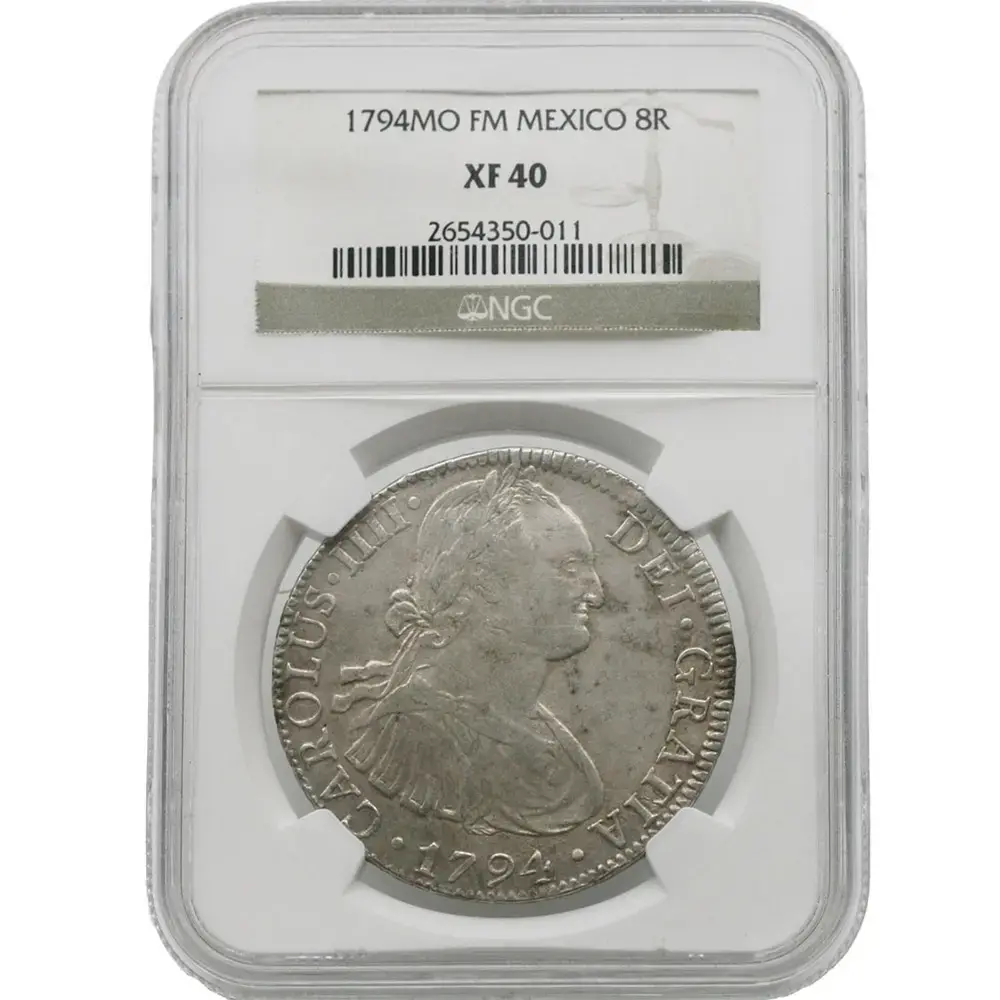 1794-MO|FM Mexico 8 Reales NGC XF 40