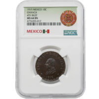 1915 Oaxaca Mexico Ten-Centavo