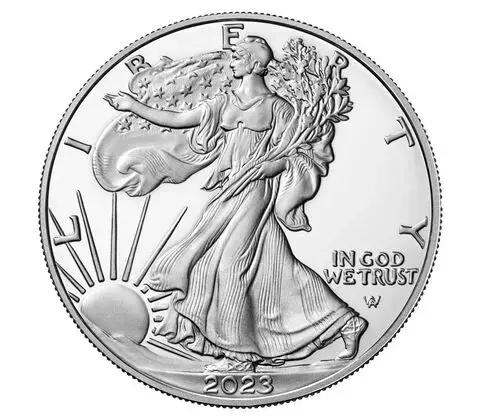 2023-W $1 American Eagle Silver Proof Coin (w/Box & COA) - Image 2